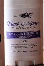 Load image into Gallery viewer, Lavender &amp; Beebalm Natural Deodorant
