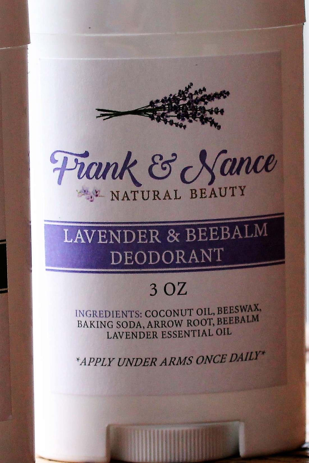 Lavender & Beebalm Natural Deodorant